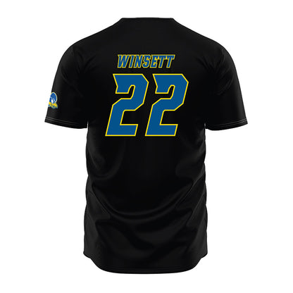 Delaware - NCAA Baseball : Sam Winsett - Black Jersey-1