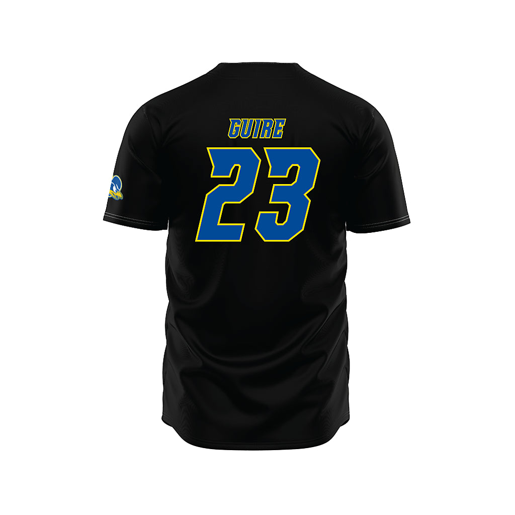 Delaware - NCAA Baseball : Luke Guire - Black Jersey-1