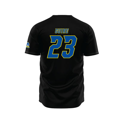 Delaware - NCAA Baseball : Luke Guire - Black Jersey-1