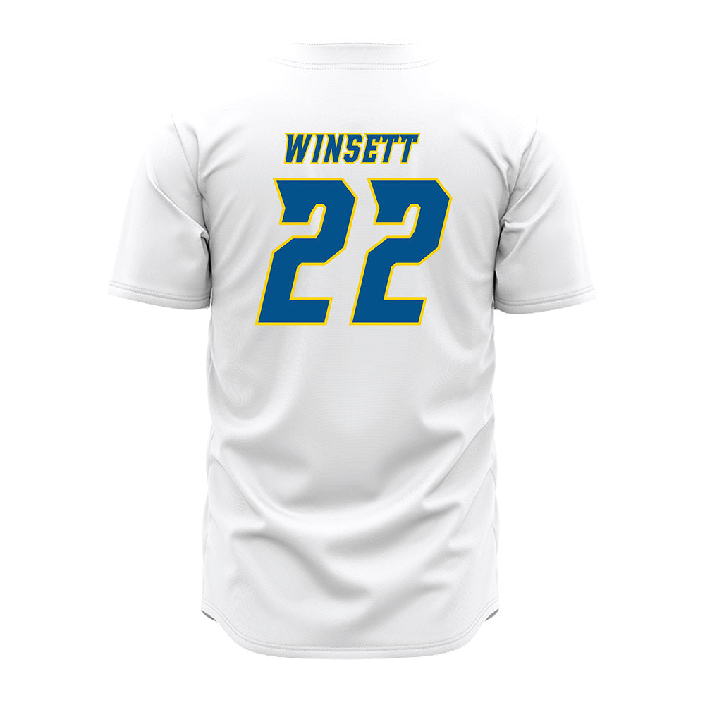 Delaware - NCAA Baseball : Sam Winsett - White Jersey-1