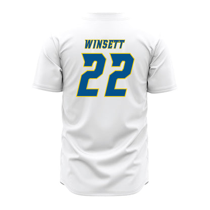 Delaware - NCAA Baseball : Sam Winsett - White Jersey-1