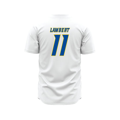Delaware - NCAA Baseball : Luke Lambert - White Jersey-1