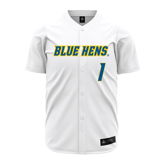 Delaware - NCAA Baseball : Timothy Hitchcock - White Jersey-0