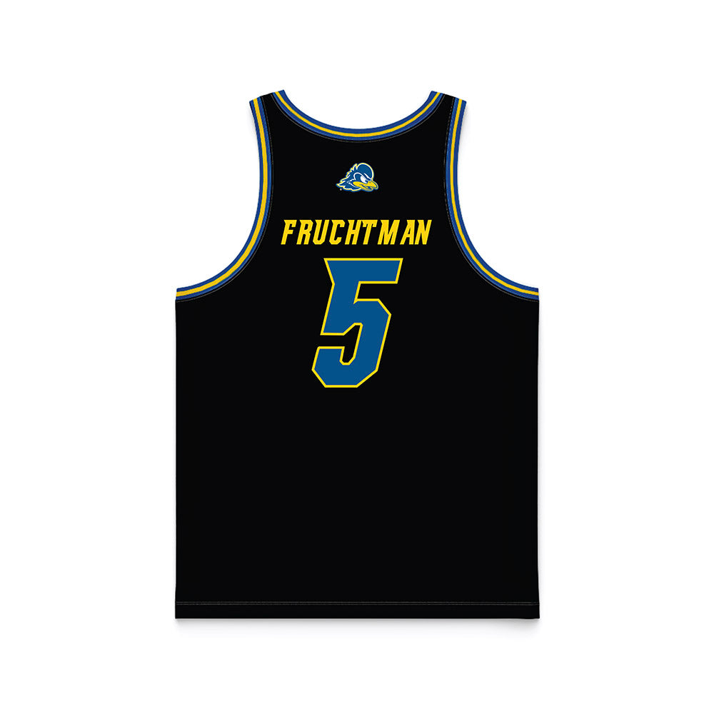 Delaware - NCAA Women's Basketball : Amalia Fruchtman - Black Basketball Jersey-1