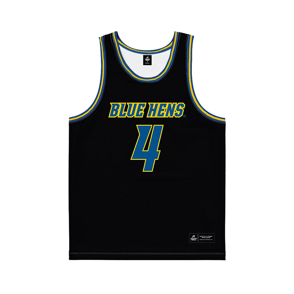 Delaware - NCAA Women's Basketball : London Caldwell - Black Basketball Jersey-0