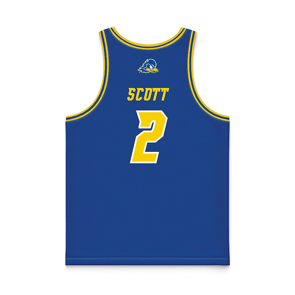 Delaware - NCAA Women's Basketball : Kendall Scott - Royal Basketball Jersey-1