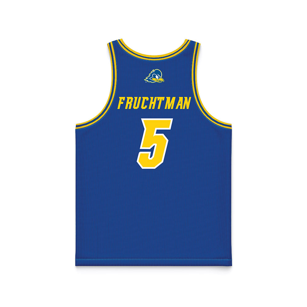 Delaware - NCAA Women's Basketball : Amalia Fruchtman - Royal Basketball Jersey-1