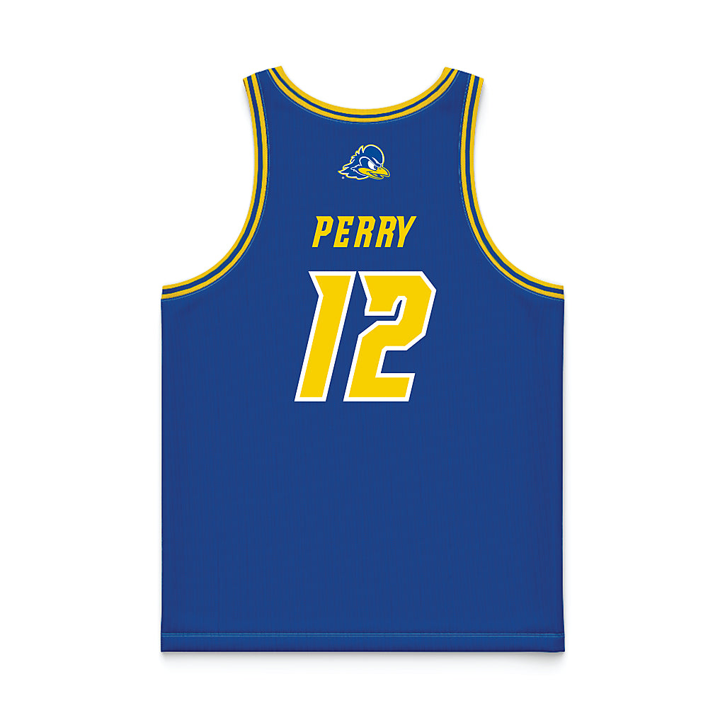 Delaware - NCAA Women's Basketball : Jiya Perry - Royal Basketball Jersey-1