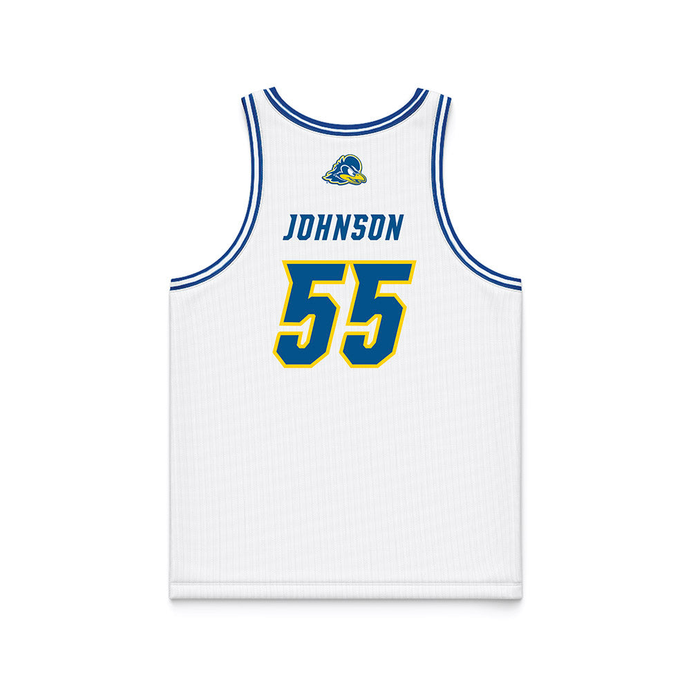 Delaware - NCAA Women's Basketball : Gianna Johnson - White Basketball Jersey-1