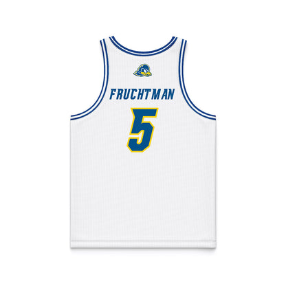 Delaware - NCAA Women's Basketball : Amalia Fruchtman - White Basketball Jersey-1