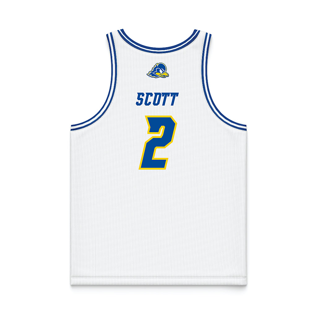 Delaware - NCAA Women's Basketball : Kendall Scott - White Basketball Jersey-1