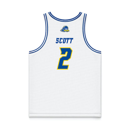 Delaware - NCAA Women's Basketball : Kendall Scott - White Basketball Jersey-1