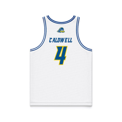 Delaware - NCAA Women's Basketball : London Caldwell - White Basketball Jersey-1