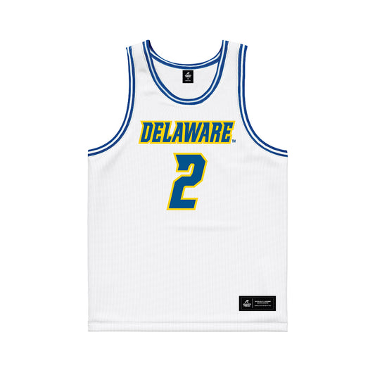 Delaware - NCAA Women's Basketball : Kendall Scott - White Basketball Jersey-0