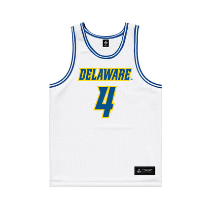 Delaware - NCAA Women's Basketball : London Caldwell - White Basketball Jersey-0