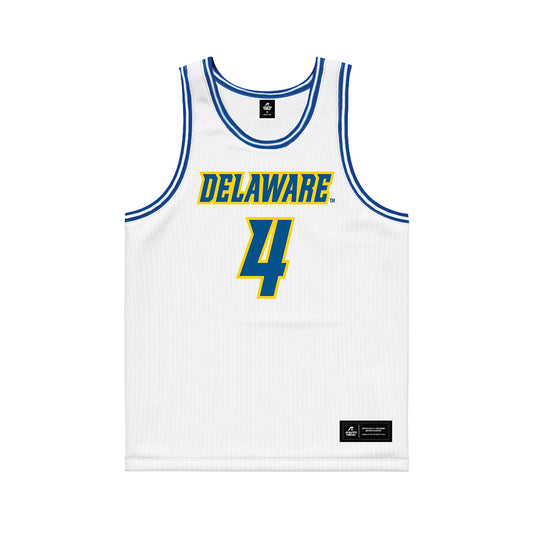 Delaware - NCAA Women's Basketball : London Caldwell - White Basketball Jersey-0
