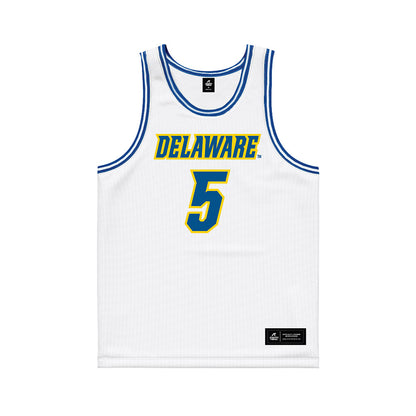 Delaware - NCAA Women's Basketball : Amalia Fruchtman - White Basketball Jersey-0