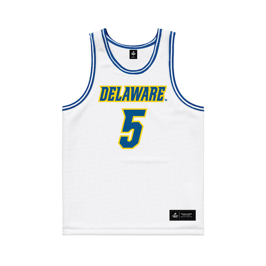 Delaware - NCAA Women's Basketball : Amalia Fruchtman - White Basketball Jersey-0