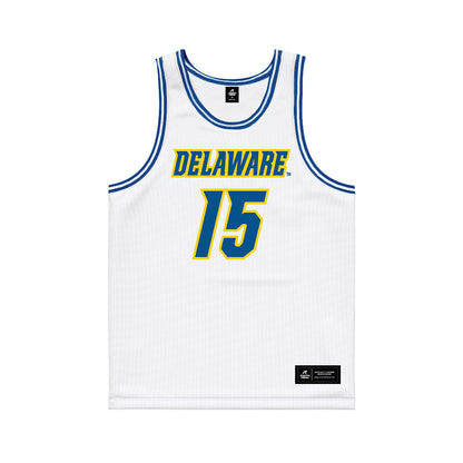 Delaware - NCAA Women's Basketball : Ava Andrews - White Basketball Jersey-0