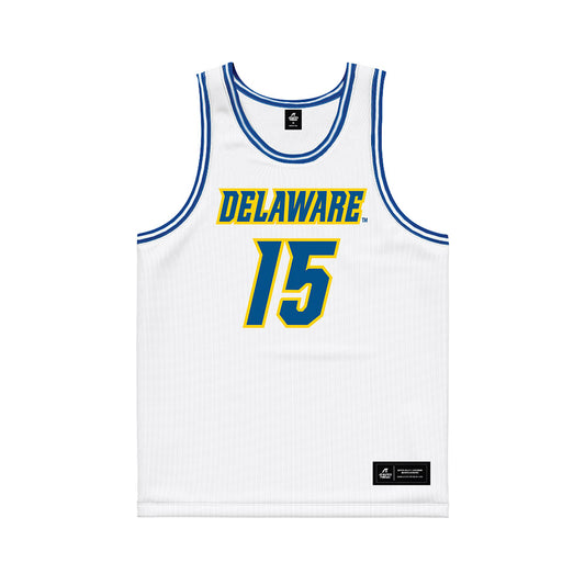 Delaware - NCAA Women's Basketball : Ava Andrews - White Basketball Jersey-0