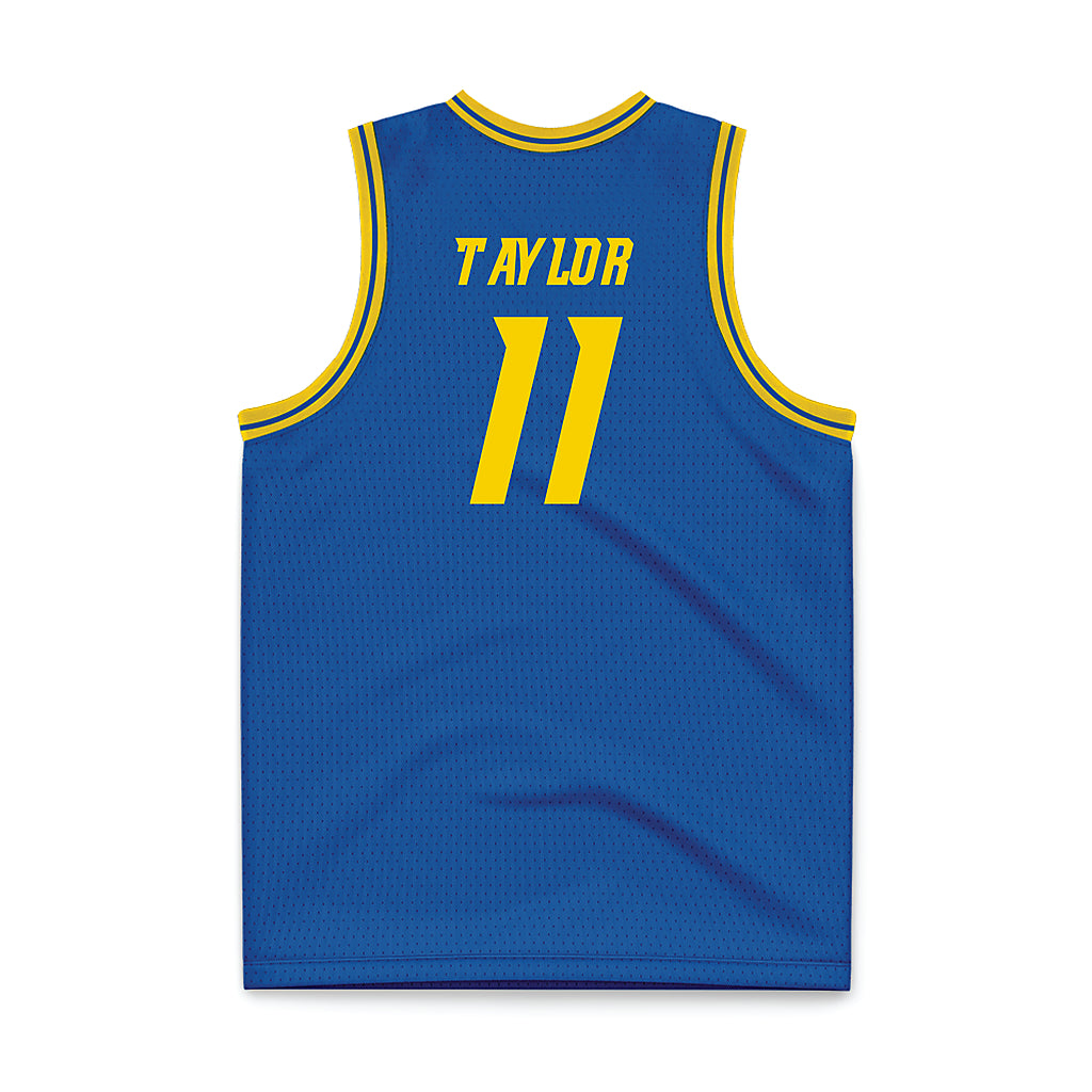 Delaware - NCAA Men's Basketball : Jayden Taylor - Royal Basketball Jersey-1
