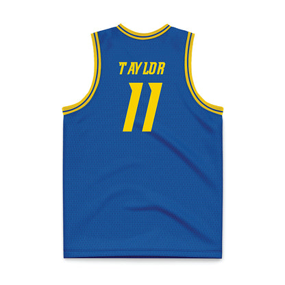 Delaware - NCAA Men's Basketball : Jayden Taylor - Royal Basketball Jersey-1
