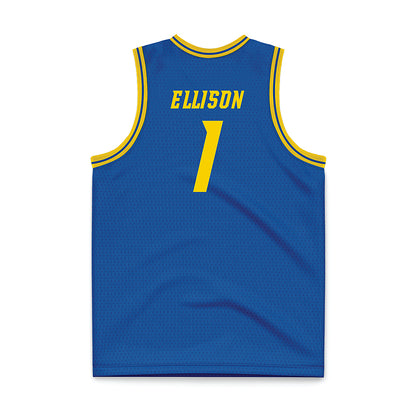 Delaware - NCAA Men's Basketball : Mason Ellison - Royal Basketball Jersey-1