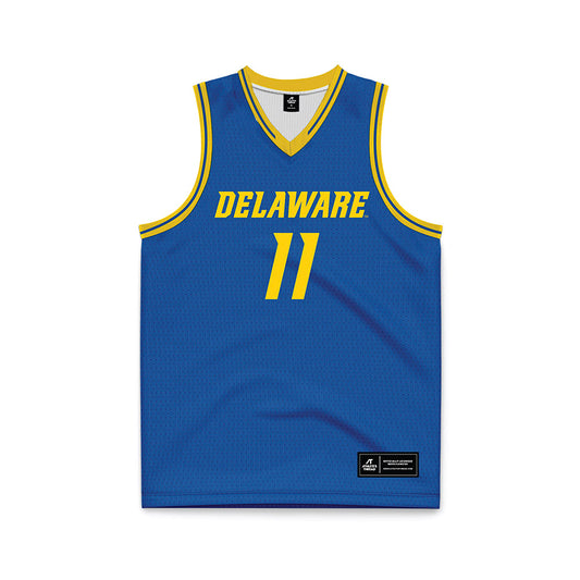 Delaware - NCAA Men's Basketball : Jayden Taylor - Royal Basketball Jersey-0