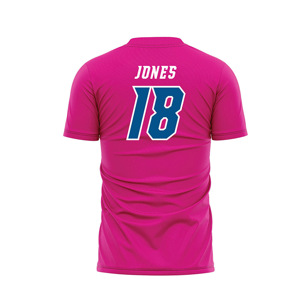 Delaware - NCAA Men's Soccer : Luke Jones - Pink Soccer Jersey-1