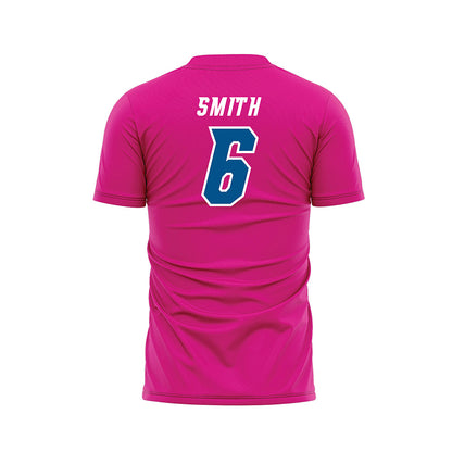 Delaware - NCAA Men's Soccer : Sean Smith - Pink Soccer Jersey-1