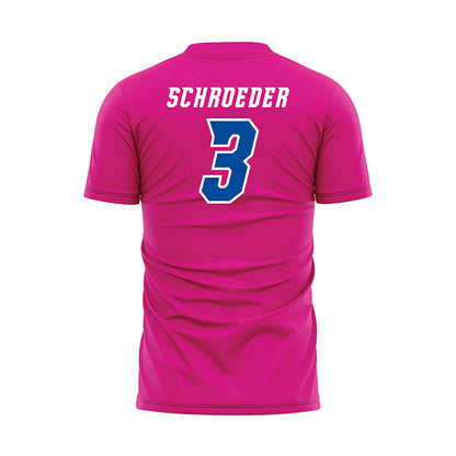 Delaware - NCAA Men's Soccer : Jan Schroeder - Pink Soccer Jersey-1