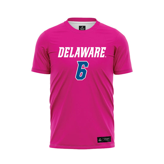 Delaware - NCAA Men's Soccer : Sean Smith - Pink Soccer Jersey-0