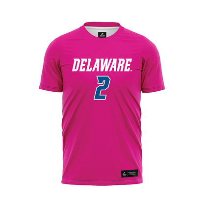 Delaware - NCAA Men's Soccer : Rich Monath - Pink Soccer Jersey-0