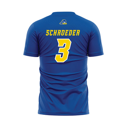 Delaware - NCAA Men's Soccer : Jan Schroeder - Royal Soccer Jersey-1