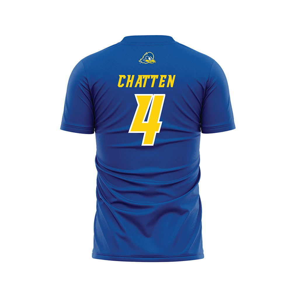 Delaware - NCAA Men's Soccer : Luke Chatten - Royal Soccer Jersey-1