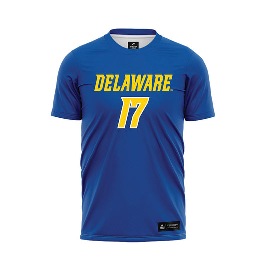 Delaware - NCAA Men's Soccer : Emmett Kershner - Royal Soccer Jersey-0
