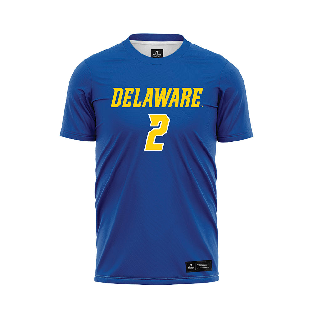 Delaware - NCAA Men's Soccer : Rich Monath - Royal Soccer Jersey-0