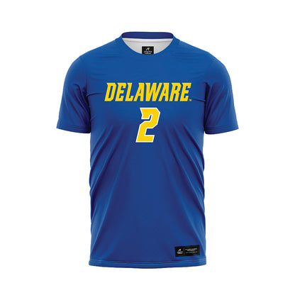 Delaware - NCAA Men's Soccer : Rich Monath - Royal Soccer Jersey-0