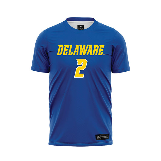 Delaware - NCAA Men's Soccer : Rich Monath - Royal Soccer Jersey-0