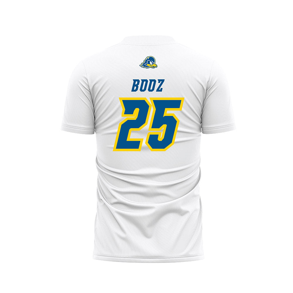 Delaware - NCAA Men's Soccer : Mason Booz - White Soccer Jersey-1