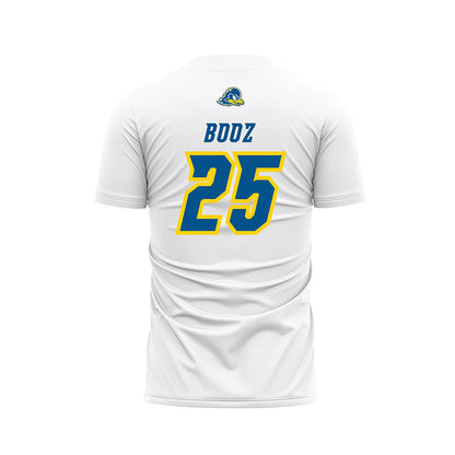 Delaware - NCAA Men's Soccer : Mason Booz - White Soccer Jersey-1