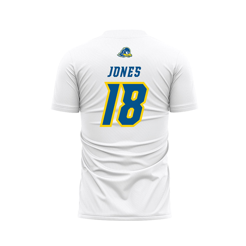 Delaware - NCAA Men's Soccer : Luke Jones - White Soccer Jersey-1
