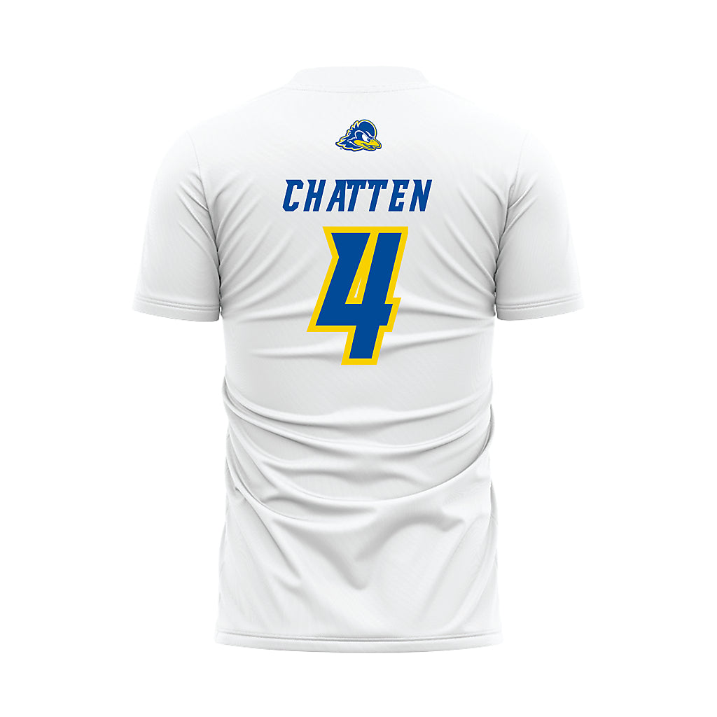 Delaware - NCAA Men's Soccer : Luke Chatten - White Soccer Jersey-1