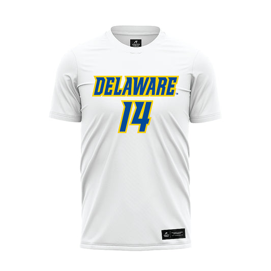 Delaware - NCAA Men's Soccer : Liam Penny - White Soccer Jersey-0