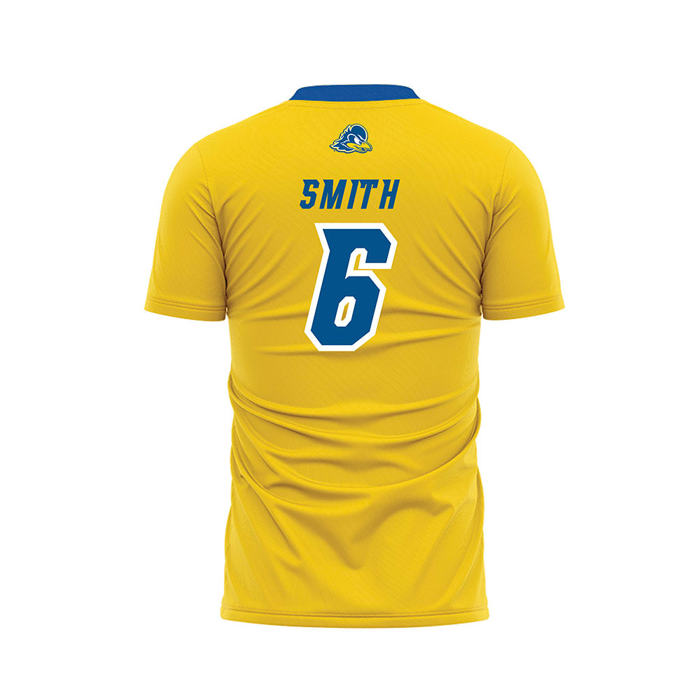 Delaware - NCAA Men's Soccer : Sean Smith - Yellow Soccer Jersey-1