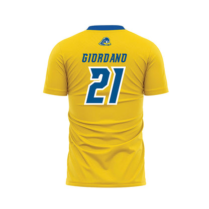 Delaware - NCAA Men's Soccer : Charles Giordano - Yellow Soccer Jersey-1