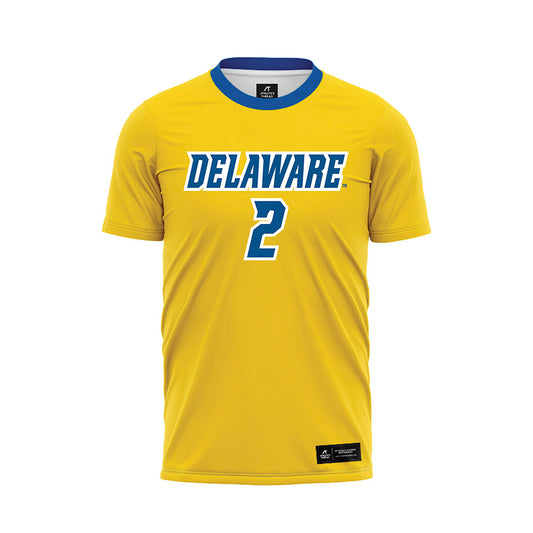 Delaware - NCAA Men's Soccer : Rich Monath - Yellow Soccer Jersey-0