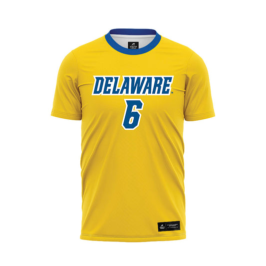 Delaware - NCAA Men's Soccer : Sean Smith - Yellow Soccer Jersey-0
