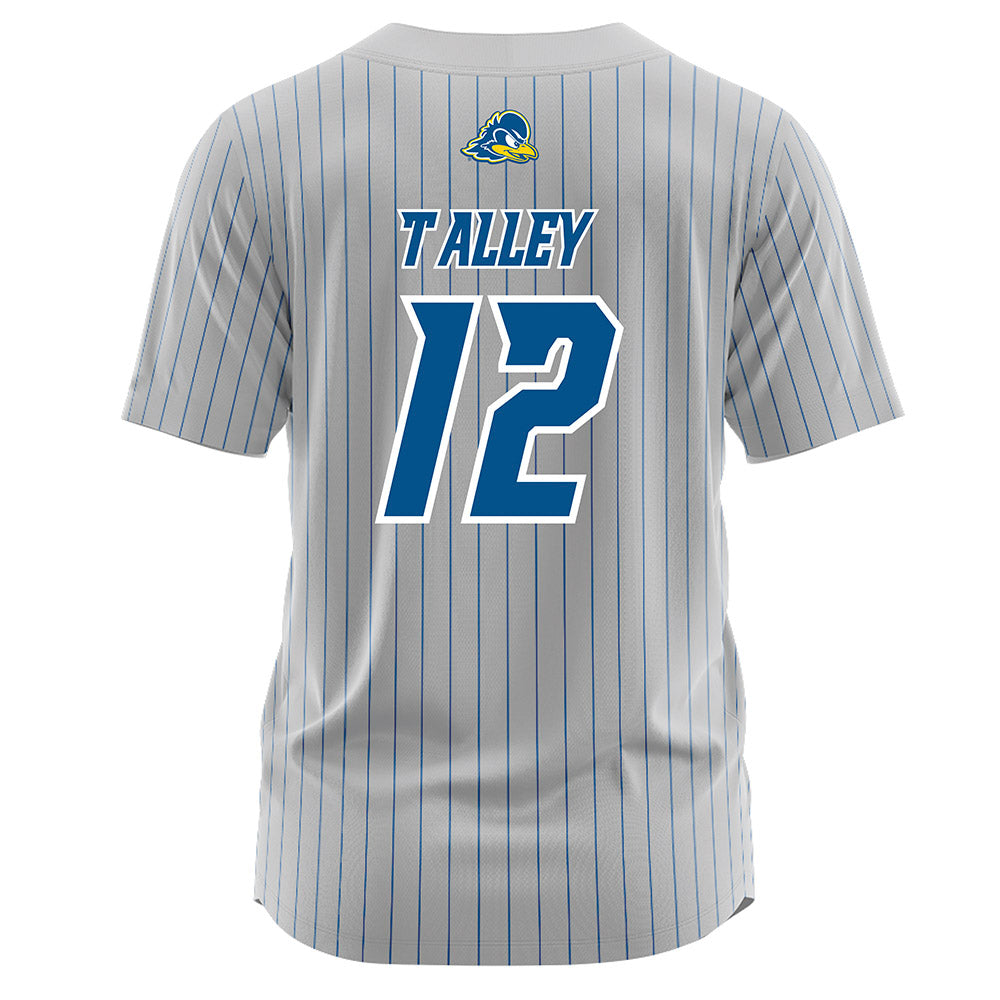 Delaware - NCAA Softball : Ellie Talley - Grey Pinstripe Jersey-1