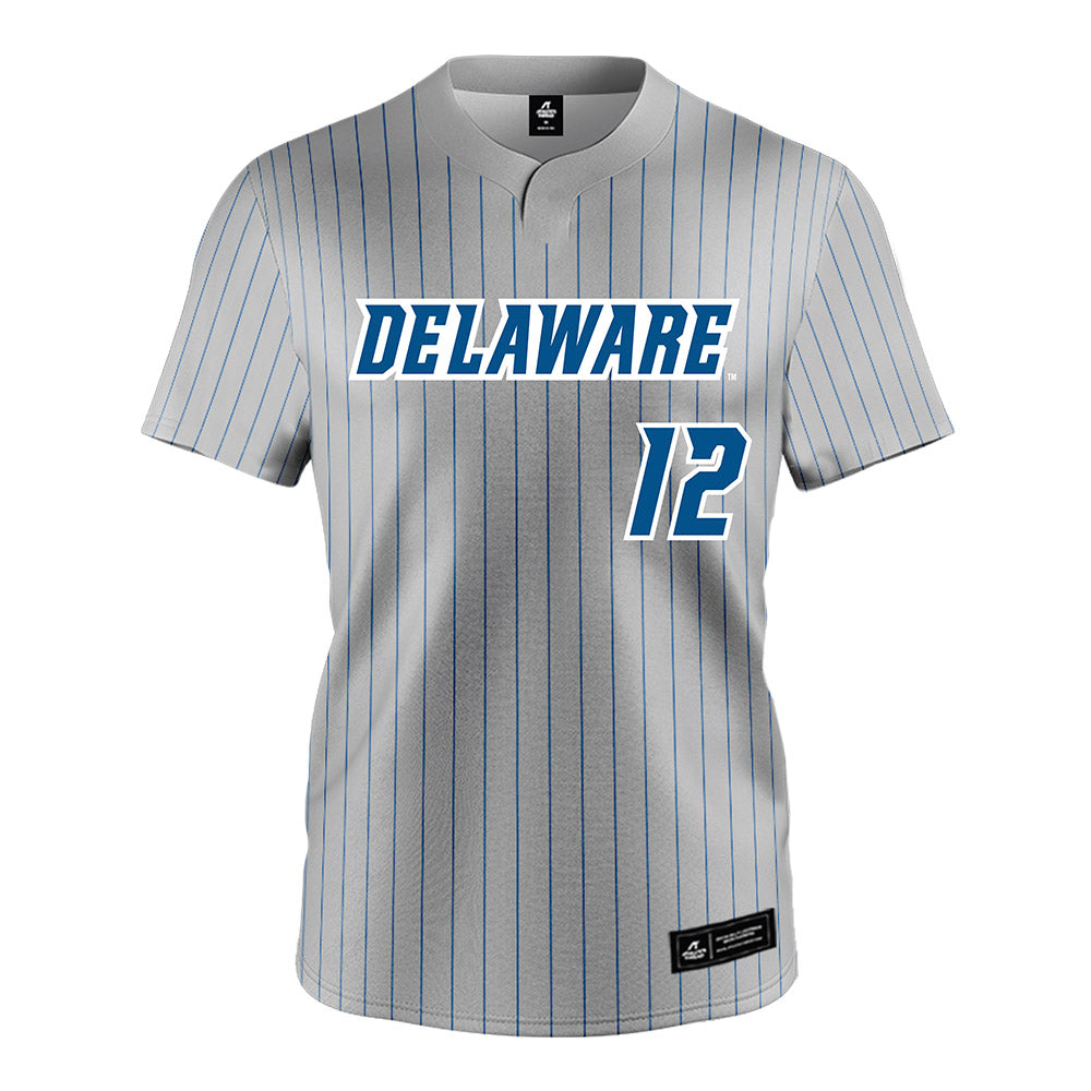 Delaware - NCAA Softball : Ellie Talley - Grey Pinstripe Jersey-0
